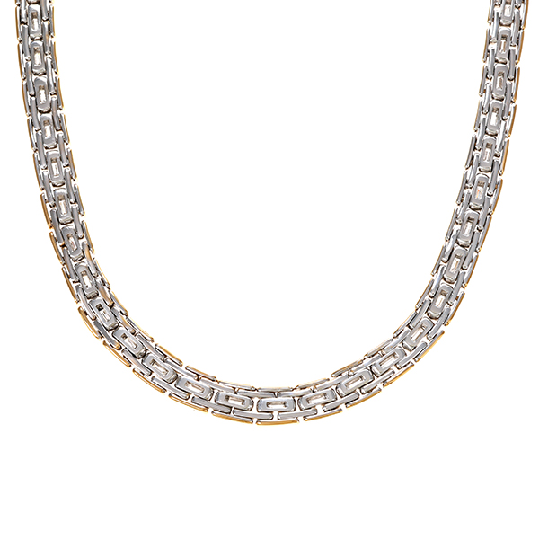 Collier, 18K, Gelb-/Weißgold, Diamanten 2,24 ct