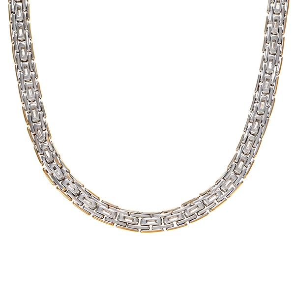 Collier, 18K, Gelb-/Weißgold, Diamanten 2,24 ct