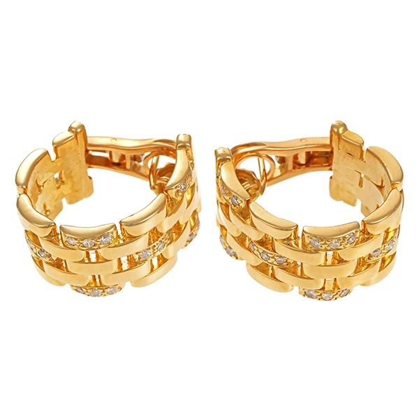 Creolen, 18K, Gelbgold, Brillanten, Cartier