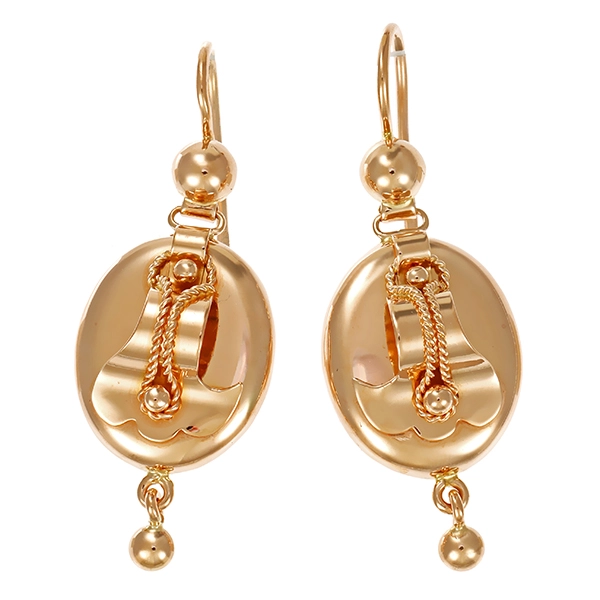Ohrhänger, 14K, Rotgold