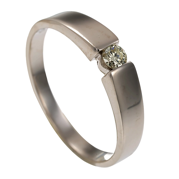 Diamantring, 14K, Weißgold, Brillant