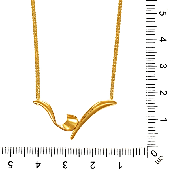 Collier, 8K, Gelbgold, Schlangen-