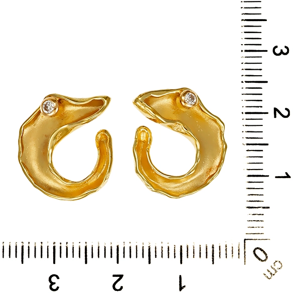 Ohrstecker, 8K, Gelbgold, Zirkonia