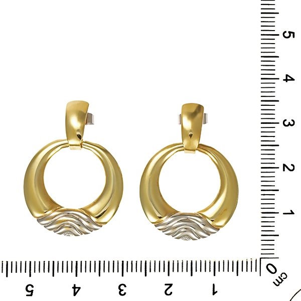 Steckhänger, 8K, Gelb-/Weißgold