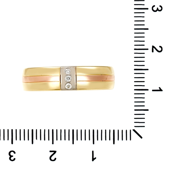 Diamantring, 14K, Gelb-/Weiß-/Rotgold, Brillant