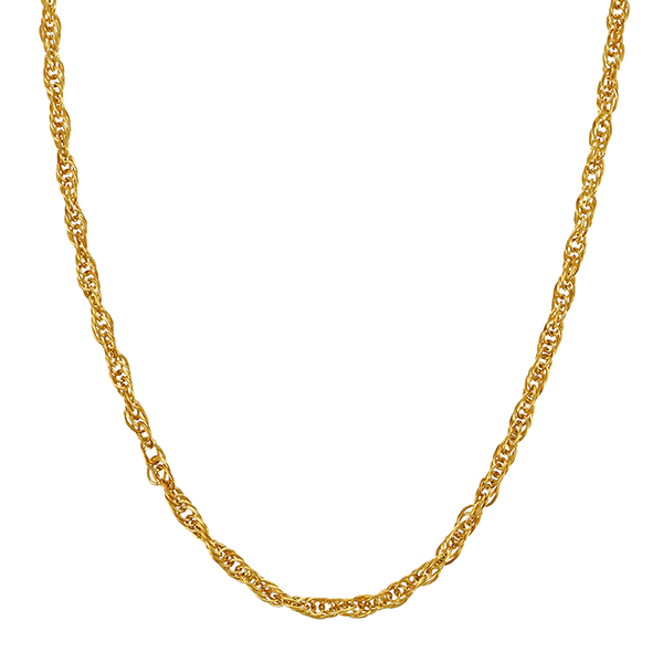 Collierkette, 8K, Gelbgold, Kordel-