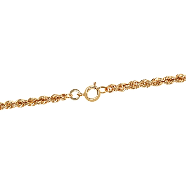Goldkette, 8K, Gelbgold, Kordel-