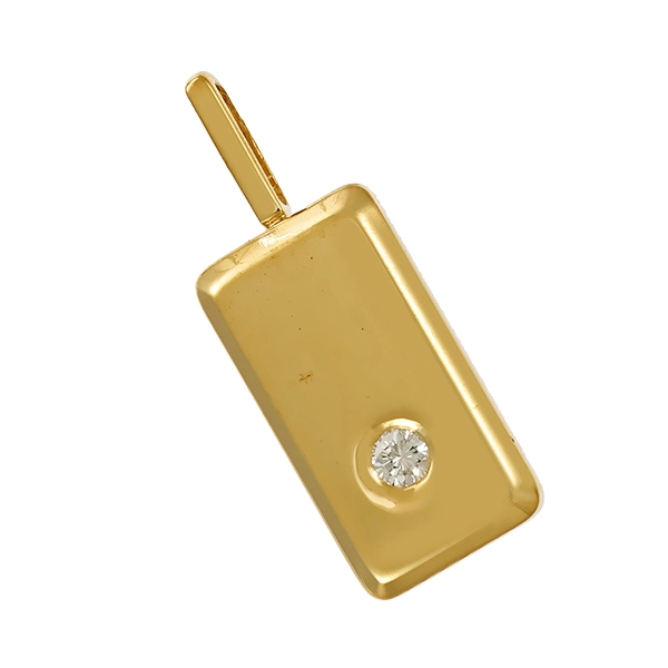 Anhänger, 14K, Gelbgold, Brillant