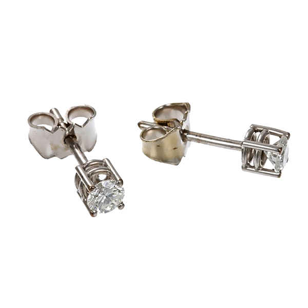 Ohrstecker, 18K, Weißgold, Brillanten 0,40 ct