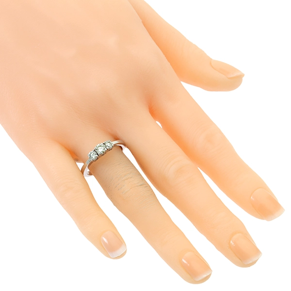 Diamantring, 14K, Weißgold, Brillanten 0,63 ct