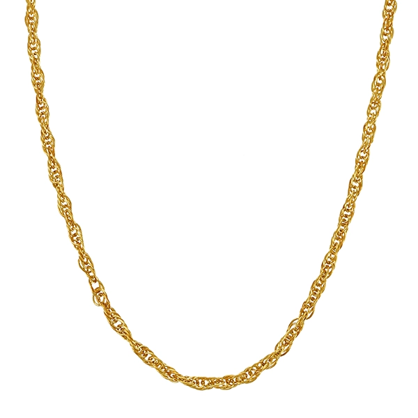 Collierkette, 8K, Gelbgold, Kordel-