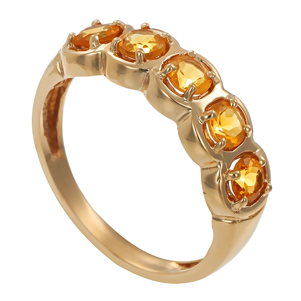 Ring, 10K, Gelbgold, Citrine