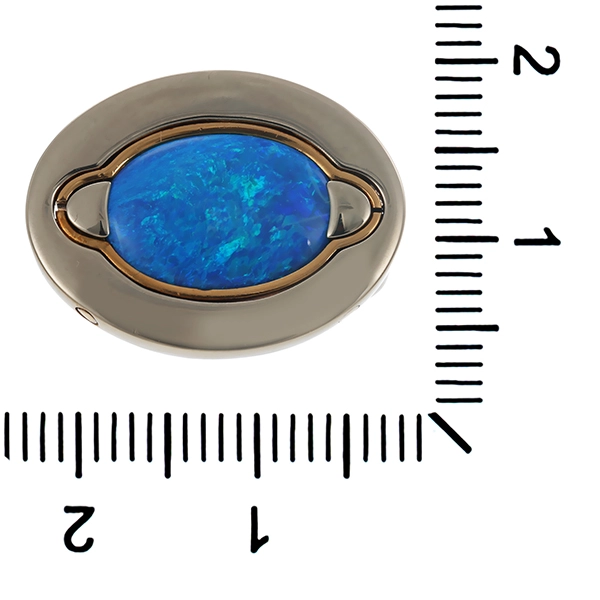 Ring, 18K, Gelb-/Weißgold, Opal