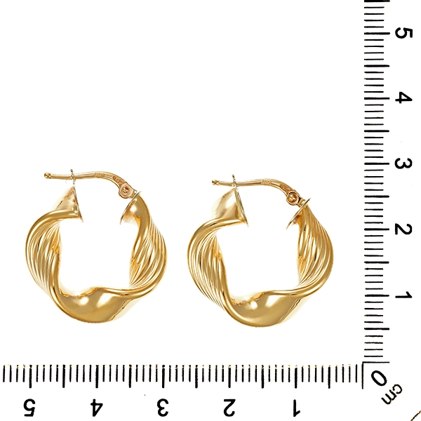 Creolen, 14K, Gelbgold