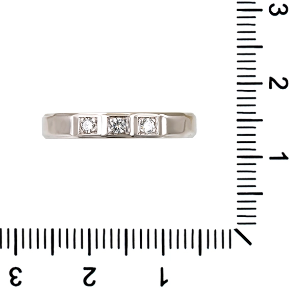 Diamantring, 14K, Weißgold, Brillanten 0,12 ct