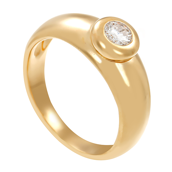 Diamantring, 14K, Gelbgold, Brillant 0,25 ct