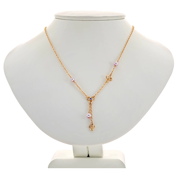 Collier, 14K, Gelbgold, Perle