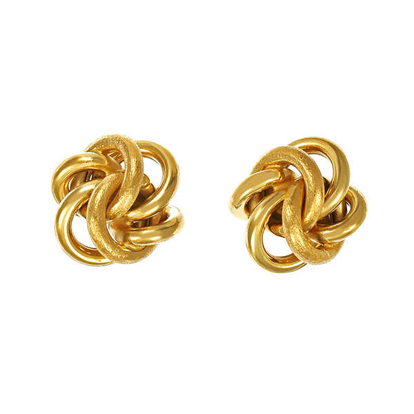Ohrstecker, 14K, Gelbgold, Knoten