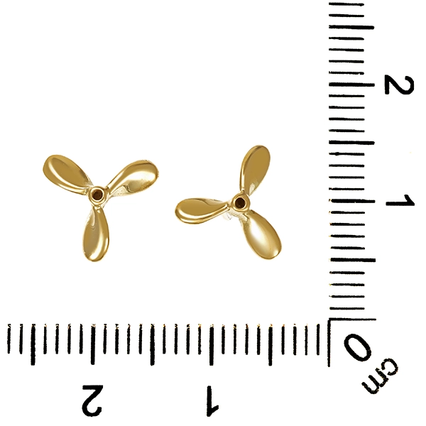 Ohrstecker, 14K, Gelbgold