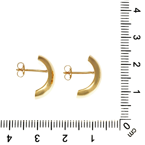 Steckcreolen, 9K, Gelbgold
