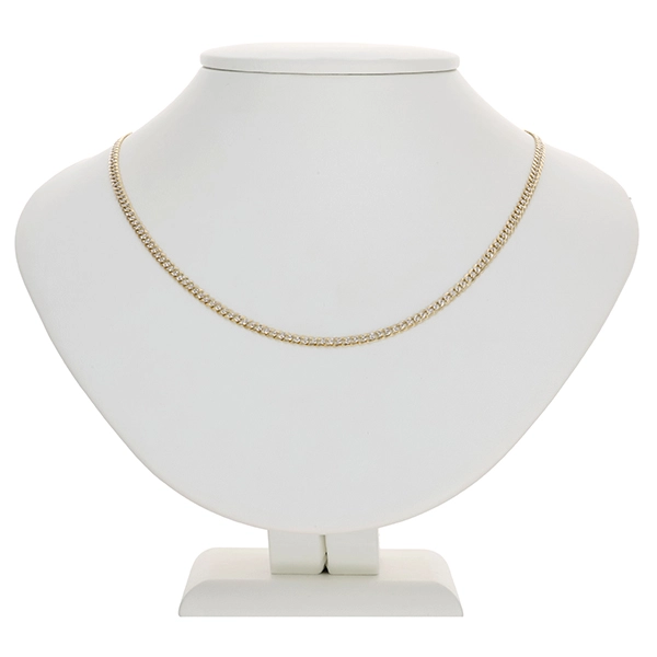 Collierkette, 14K, Gelb-/Weißgold