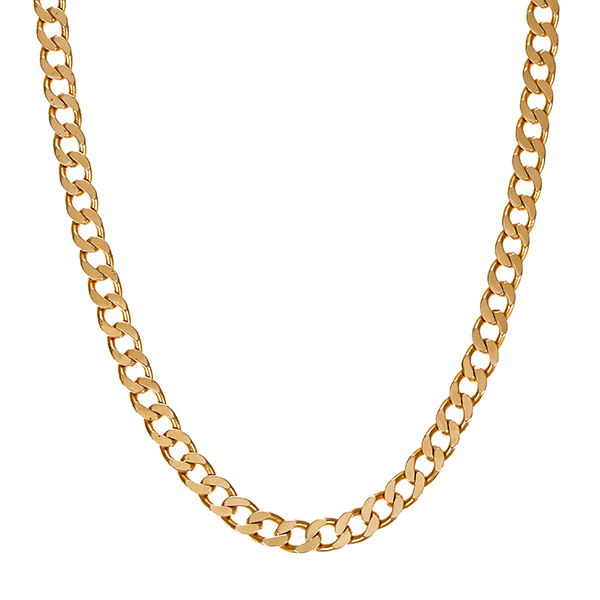 Kette, 14K, Gelbgold, Panzer
