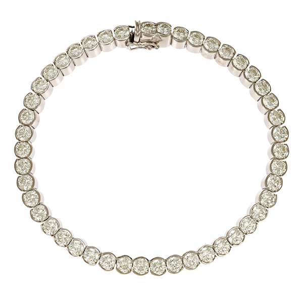 Armband, 18K, Weißgold, Brillanten