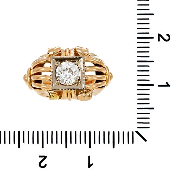 Damenring, 14K, Gelbgold, Diamant, U53