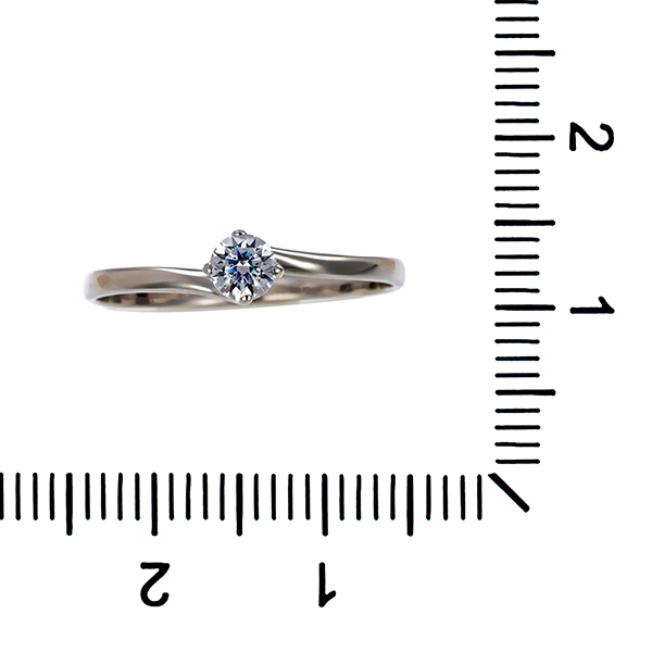 Ring, 18K, Weißgold, Zirkonia