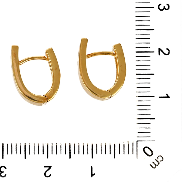 Ohrringe, 8K, Gelbgold, Zirkonia