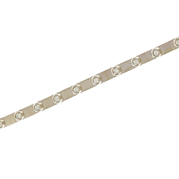 Armband, 18K, Weißgold, Brillanten 0,42 ct