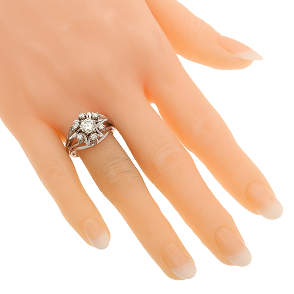 Diamantring, 18K, Weißgold, Brillant 1,03 ct