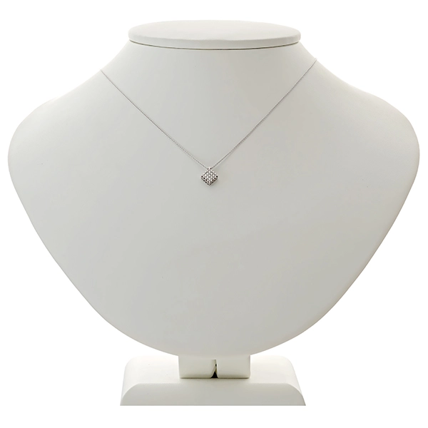 Collier, 18K, Weißgold, Brillanten