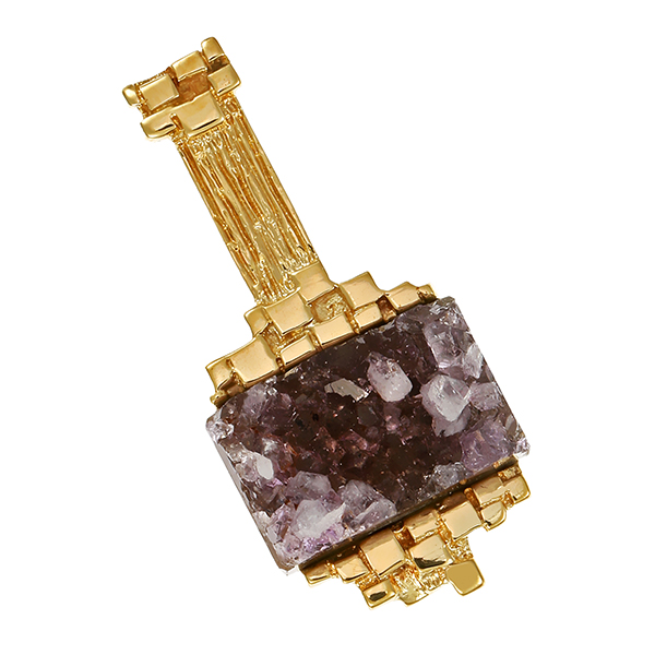 Anhänger, 14K, Gelbgold, Amethyst