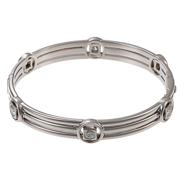 Armreif, 18K, Weißgold, 6 Brillanten z ca 1,5 ct
