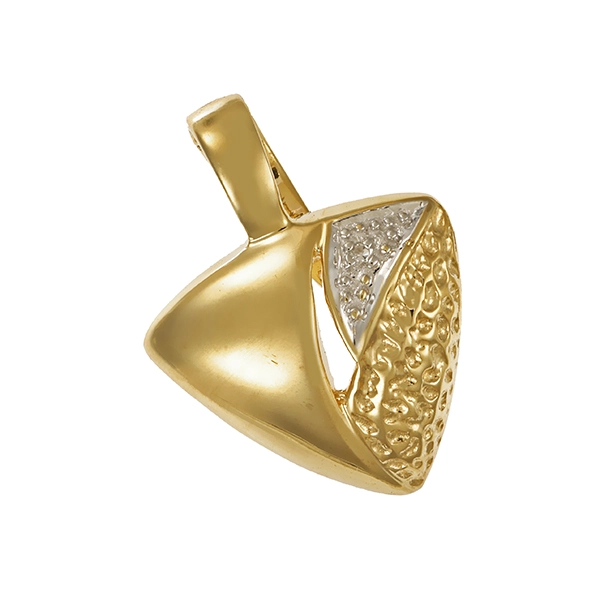 Anhänger, 8K, Gelb-/Weißgold, Diamant