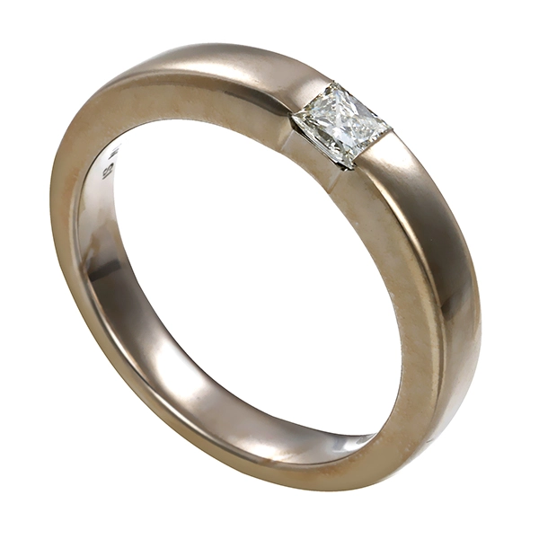 Diamantring, 14K, Weißgold, Diamant 0,20 ct