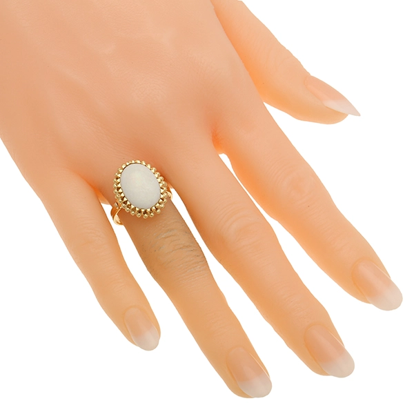 Ring, 18K, Gelbgold, Opal