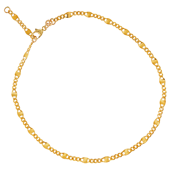 Fußkette, 8K, Gelbgold