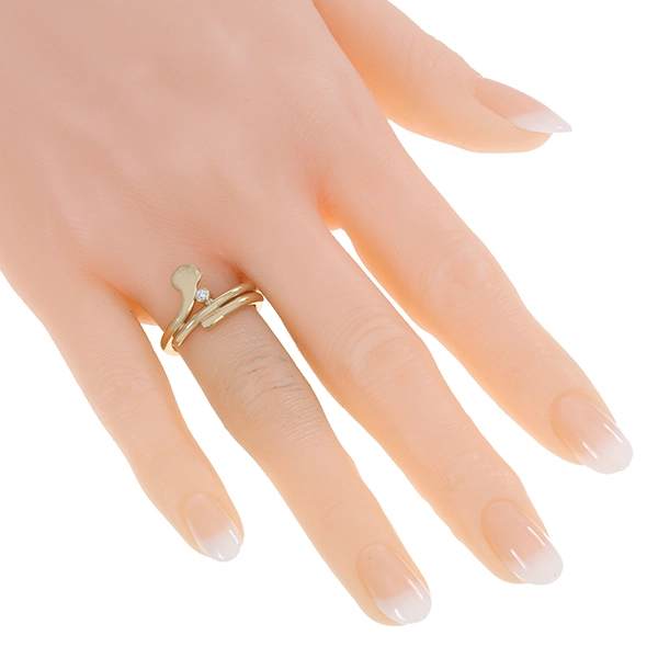 Diamantring, 14K, Gelbgold, Brillant