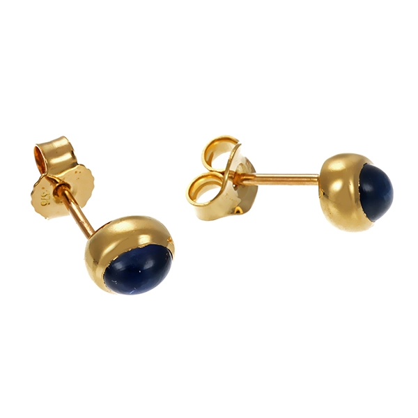 Ohrstecker, 18K, Gelbgold, Saphir