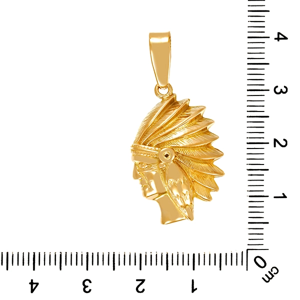 Anhänger, 14K, Gelbgold