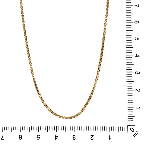 Collierkette, 14K, Gelbgold, Venezianer-