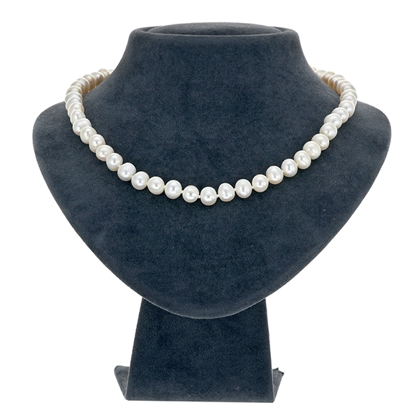 Perlenkette, 14K, Gelbgold
