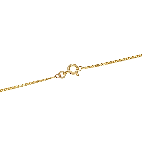 Collier, 8K, Gelbgold, Rubin, Saphir, Zirkonia