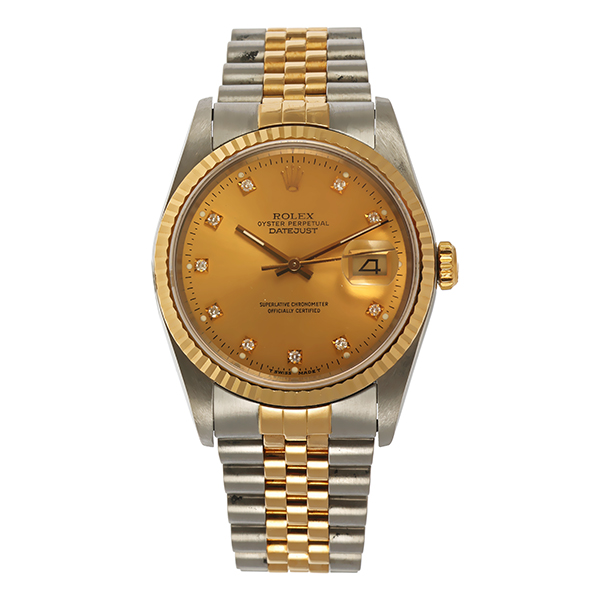 Herrenuhr, Rolex 'Datejust 36' Diamant Ziffernblatt