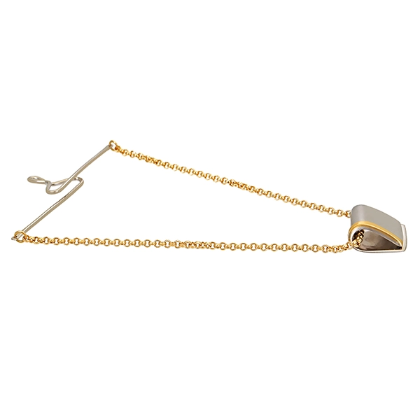 Krawattenhalter, 18K, Gelbgold, Palladium
