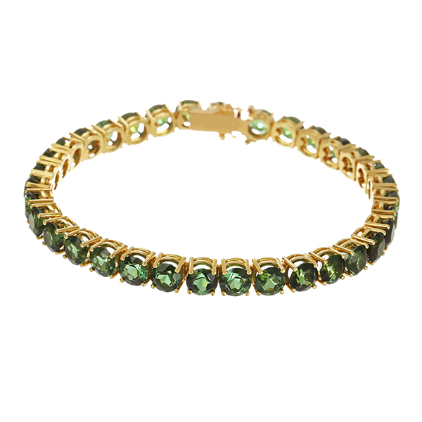 Armband, 18K, Gelbgold, Turmalin