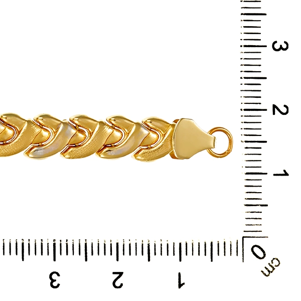 Armband, 18K, Gelb-/Weißgold