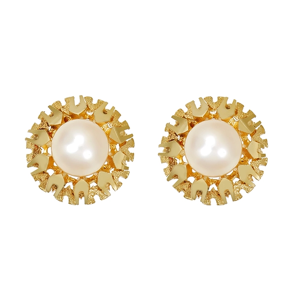 Ohrstecker, 14K, Gelbgold, Perlen